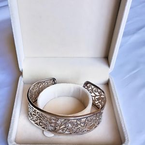 Silver cuff bracelet